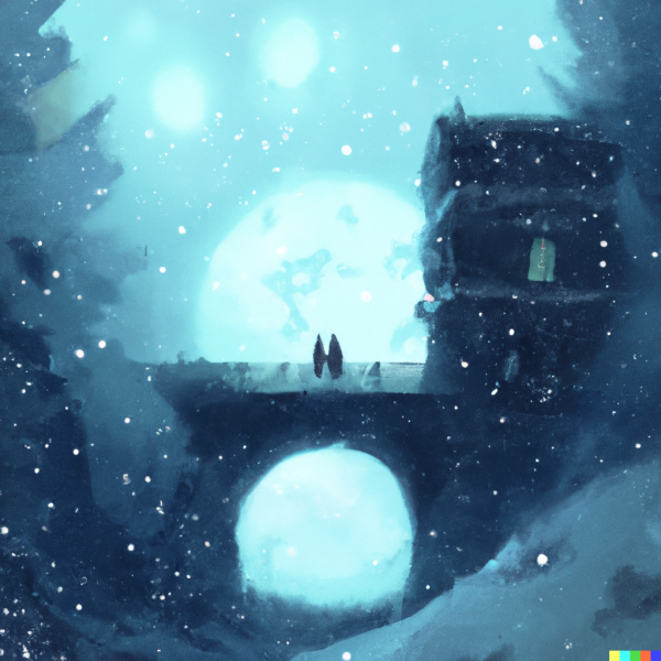 midnight snow art