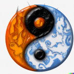 Fire and Ice Art Print